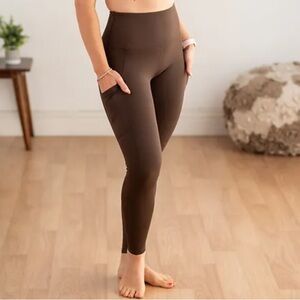 Love Her Slimming Mocha Brown Compression Leggings